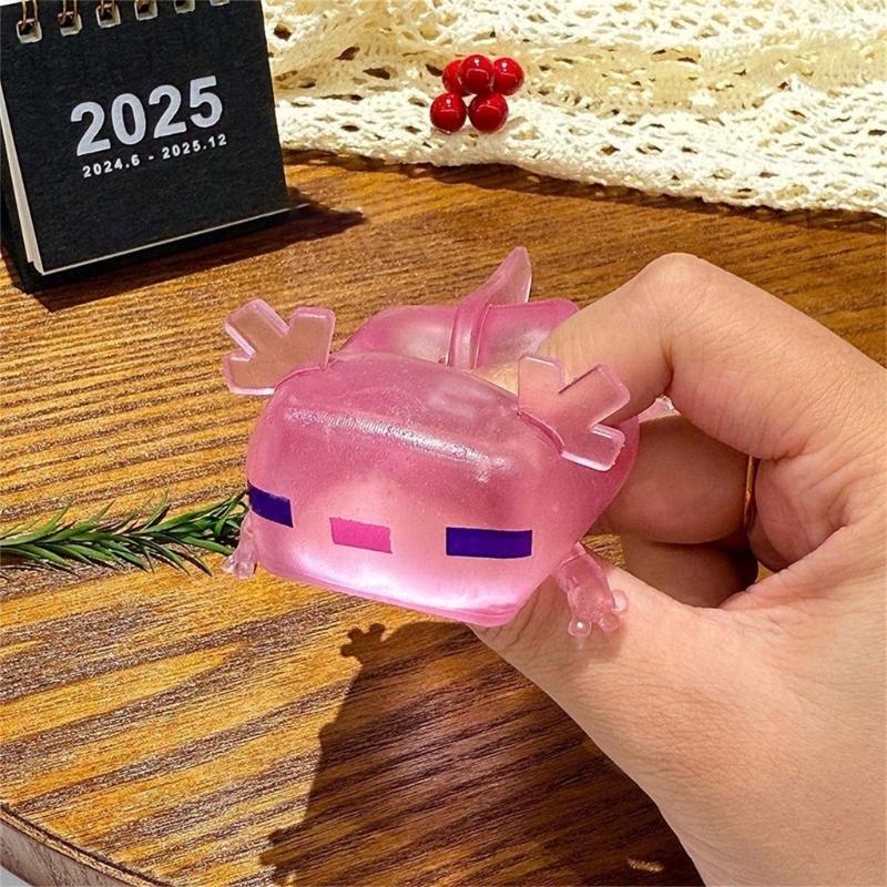 Slow Rebound Axolotl Squeeze Toy For Stress And Anxiety Relief Portable Relaxation Tool For Kids Adults Daily Use