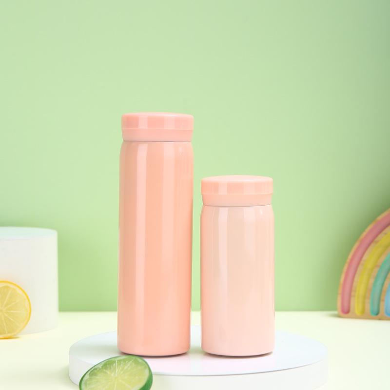 

Двошарова міні-пляшка для води з нержавіючої сталі 304 з вакуумною ізоляцією - Портативний студентський подарунок 200ml