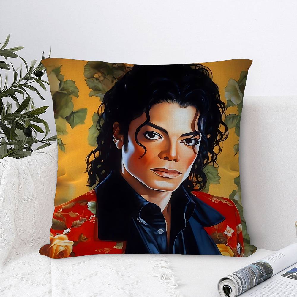 80s Pop Singer Michael Jackson Personalized Pillow Cover Kids Bedroom Wild Party Decor Pillowcase Kid Birthday Shower Gift