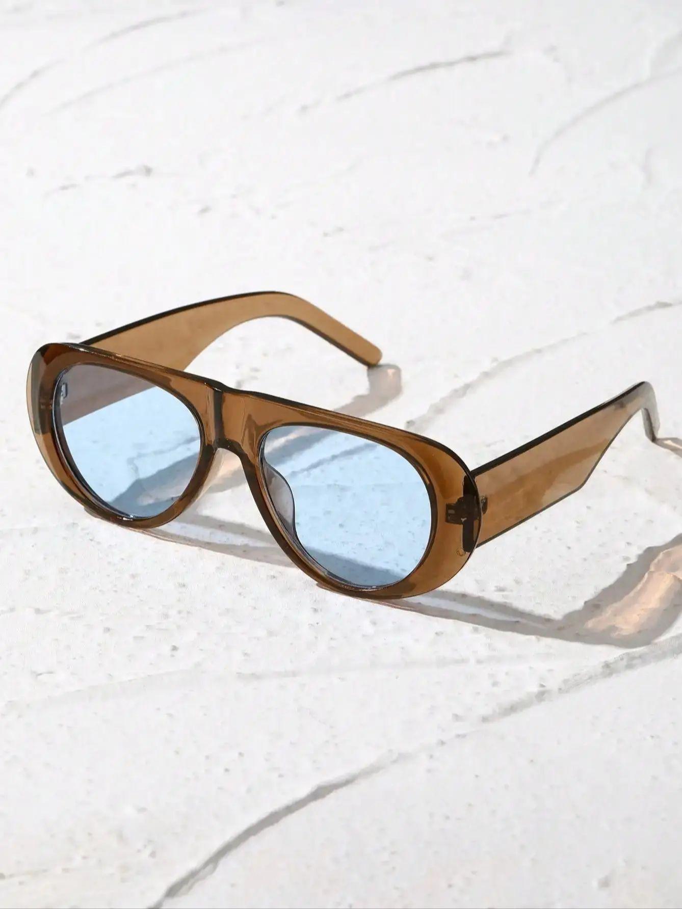 

1 шт. женские овальные оправы модные очки для ежедневного украшения