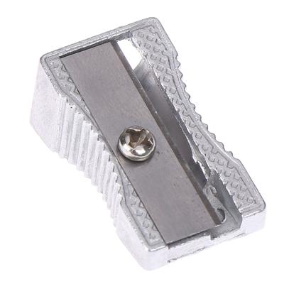Pencil Sharpener Bevelled Practical Stationery Single Hole Aluminum Alloy