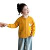 2026 Spring Korean Style Little Girls' Chicken Knit Cardigan - Stylish Cartoon Sweater