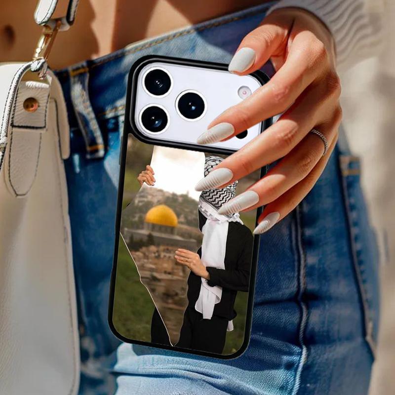 

P=alestine Map Arabic Phone Case For iPhone 17 Air 14 15 13 12 Max Cover For Apple 16e 11 Pro Max Plus Coque iPhone 11pro max