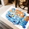 Bluey's Adventure World Customize Text Carpet Perfect for Hallway Balcony Study room Playrooms Anti-slip Rug Office home decor