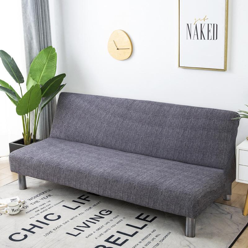 Husă de saltea pentru canapea fără brațe Husă universală pliabilă pentru canapea cu dublă utilizare Husă total cuprinzătoare pentru toate cele patru sezoane, rezistentă la praf