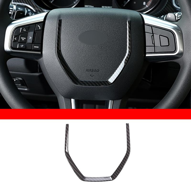 Car Interior Carbon Fiber Style Modified Stickers For Land Rover Discovery Sport 2015-2019 Auto Gear Shift Panel Cover Accessory