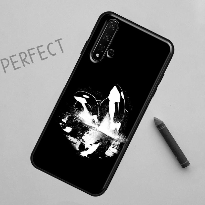 Killer Whale Orca For Huawei Nova Y91 Y70 Y72 Y73 Y60 Y90 Y61 8i 7i 11i 12i 12s 9 10 SE P20 P30 P40 Lite Case