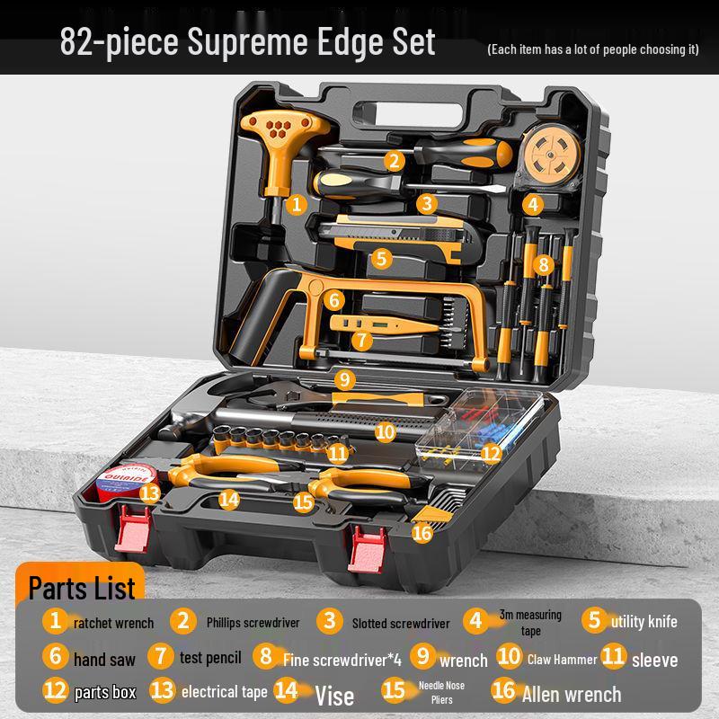 

Household Tool Set: Car-Mounted Auto Repair Hardware Toolbox