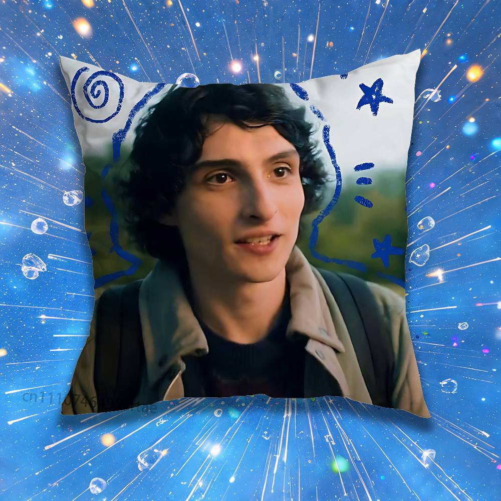 Finn Wolfhard Stranger Pillow for Sofa Seat Chair DecorativeModern Home Decor Print Throw Cushion
