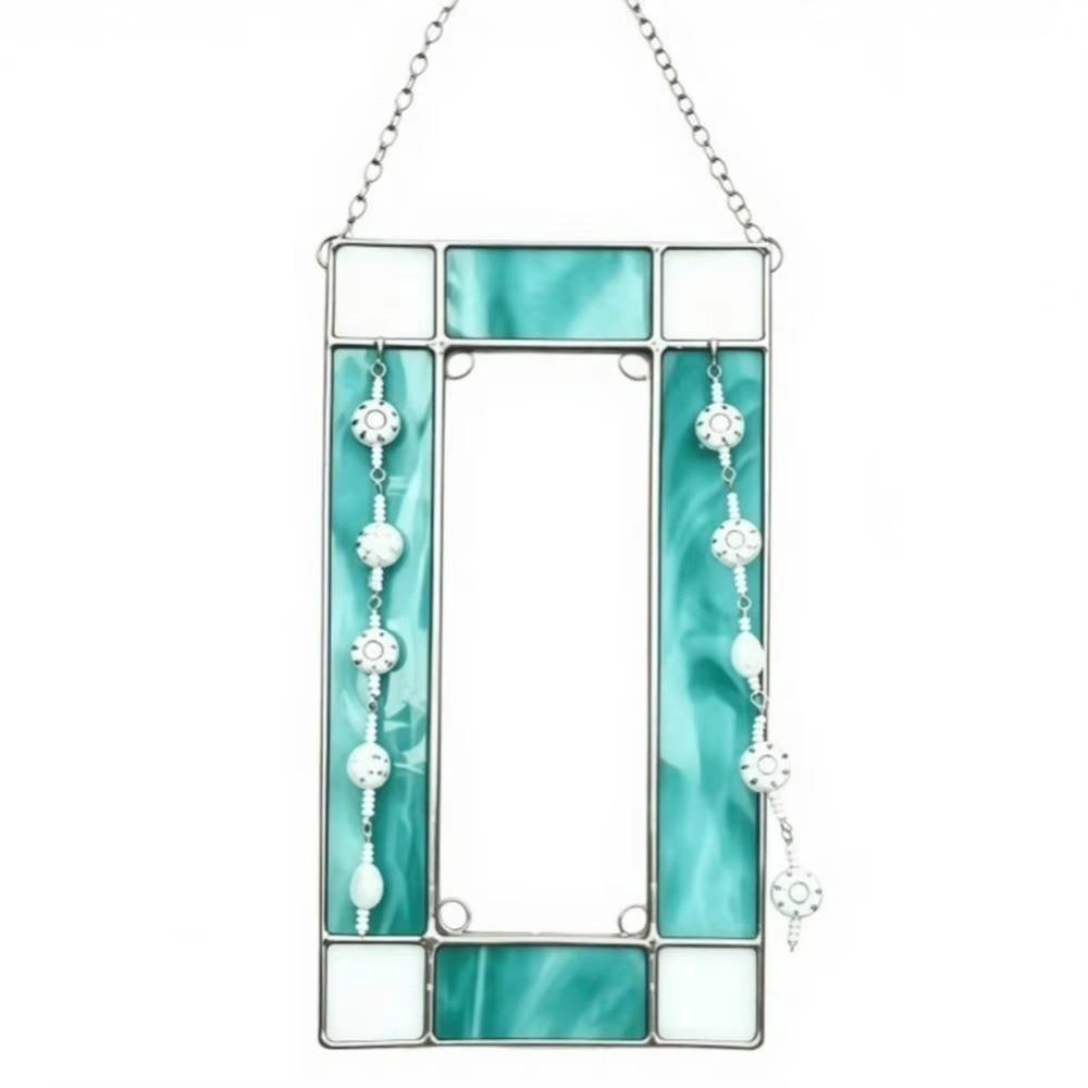 Rectangular Photo Frame Suncatcher Acrylic Window Suncatcher Wall Hanging Decor
