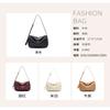 Boston Pillow Bag Armband Premium Feel Handheld Shoulder Genuine Leather Commuter Versatile Large Capacity Crossbody