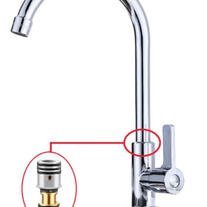 TLXT Stainless Steel Single Cold Kitchen Faucet