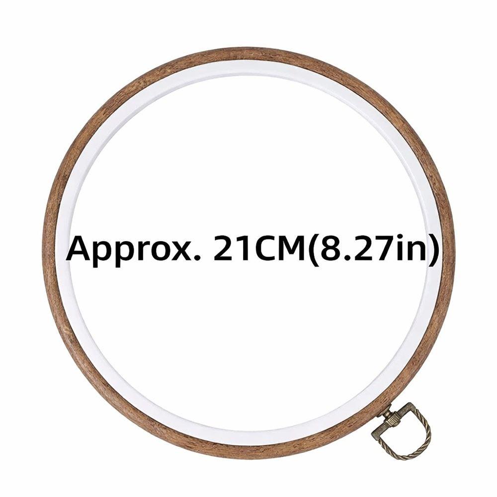 Imitated Wood Cross Stitch Hoop Plastic Embroidery Frame Craft Accessories  Hand Embroidery