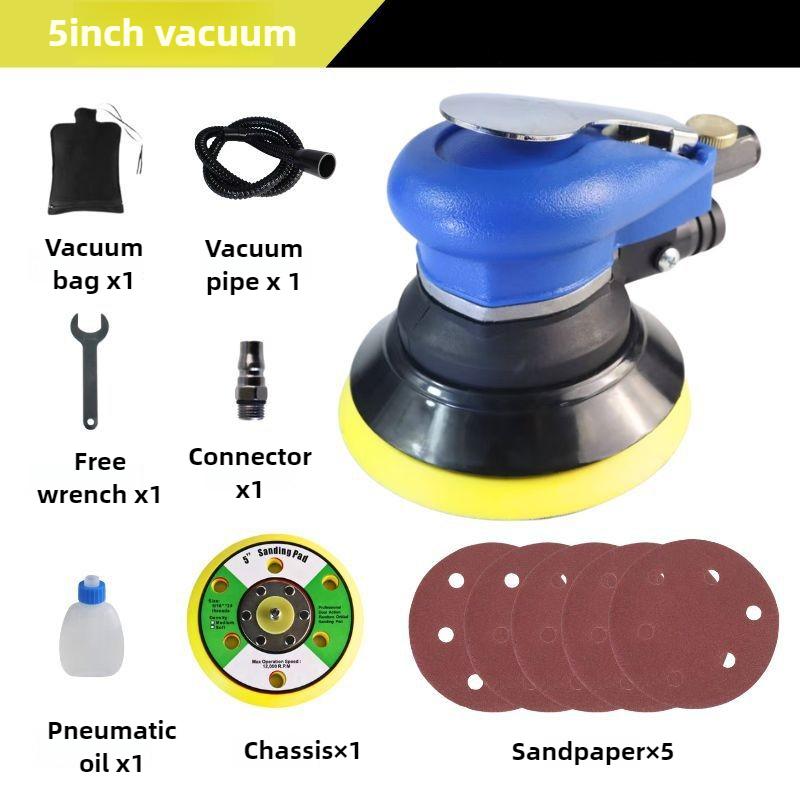 Car Polishing Machine 5 Inch Pneumatic Grinding Machine Portable Multi-function Metal Wood Grinder Tool Industrial Manual Tools
