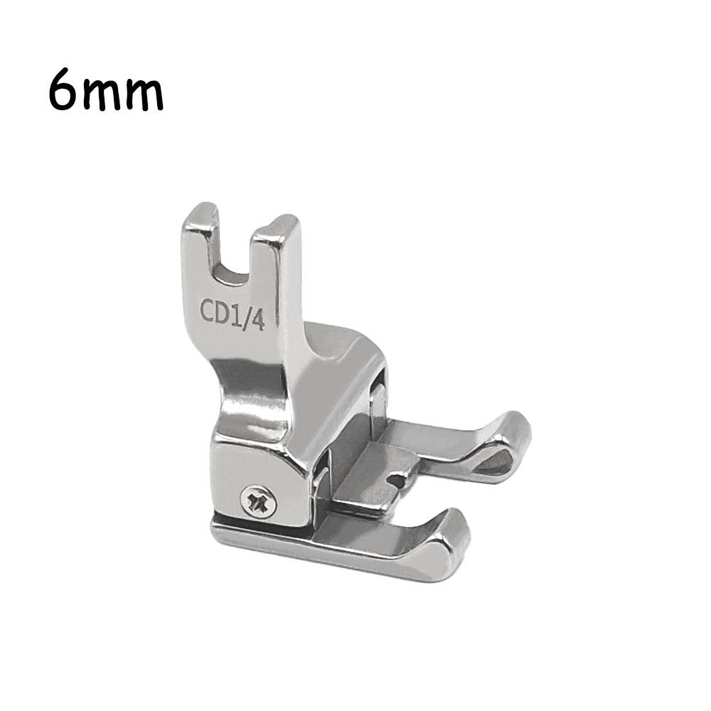 1PC Steel Double Compensating Presser Foot Industrial Sewing Machine Right&Left top stitching CD1/32'' 1/16'' 1/8'' 3/16'' 1/4''