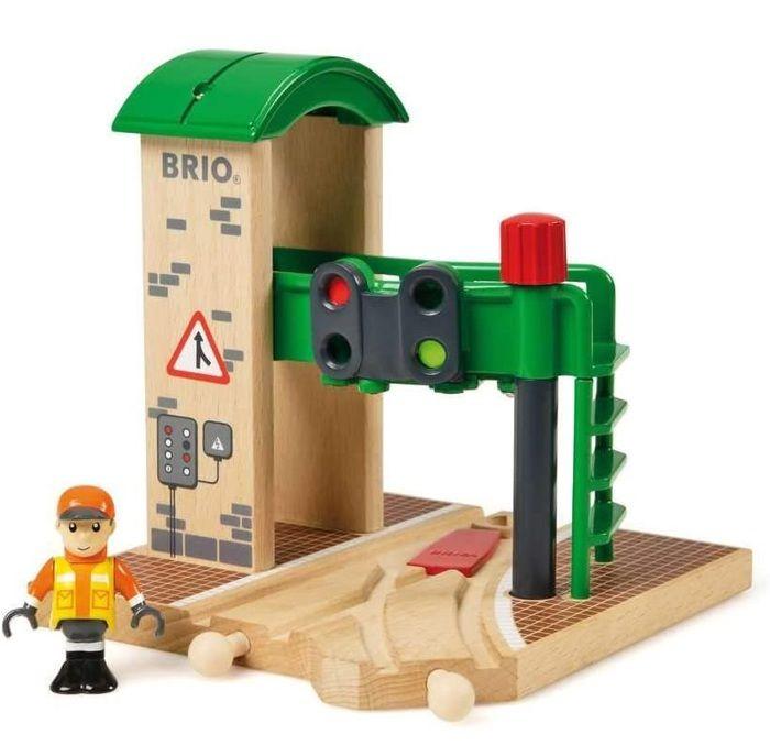 Brio World Station de Controle et d'Aiguillage - Accessoire pour circuit de train en bois - Ravensburger - Mixte dès 3 ans - 33674