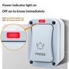 Ac250V 20A Doorbell Switch Self-Resetting Outdoor Ip66 Patio-Mounted Waterproof Doorbell Control Push-Button Switch