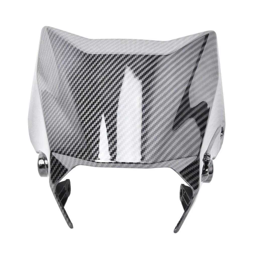For Surron Ultra Bee Carbon Fiber Front Headlight Fender Water Transfer Glossy Parts for SURRON Headlight Mudguard Motorcycles