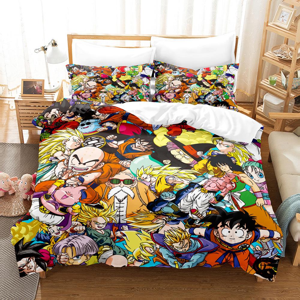 Digital Printing Three-Piece Animation Three-Piece Home Textile Bed Sheet Kit