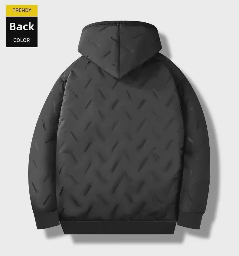 Men's Hooded Lambskin Velvet Winter Jacket