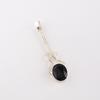 Black Onyx Gemstone 925 Sterling Silver Jewelry Handmade Pendant 1.79" For Gift PP-60-18