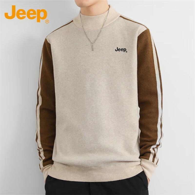 

JEEP Men s Half-High Collar Knit Sweater XL