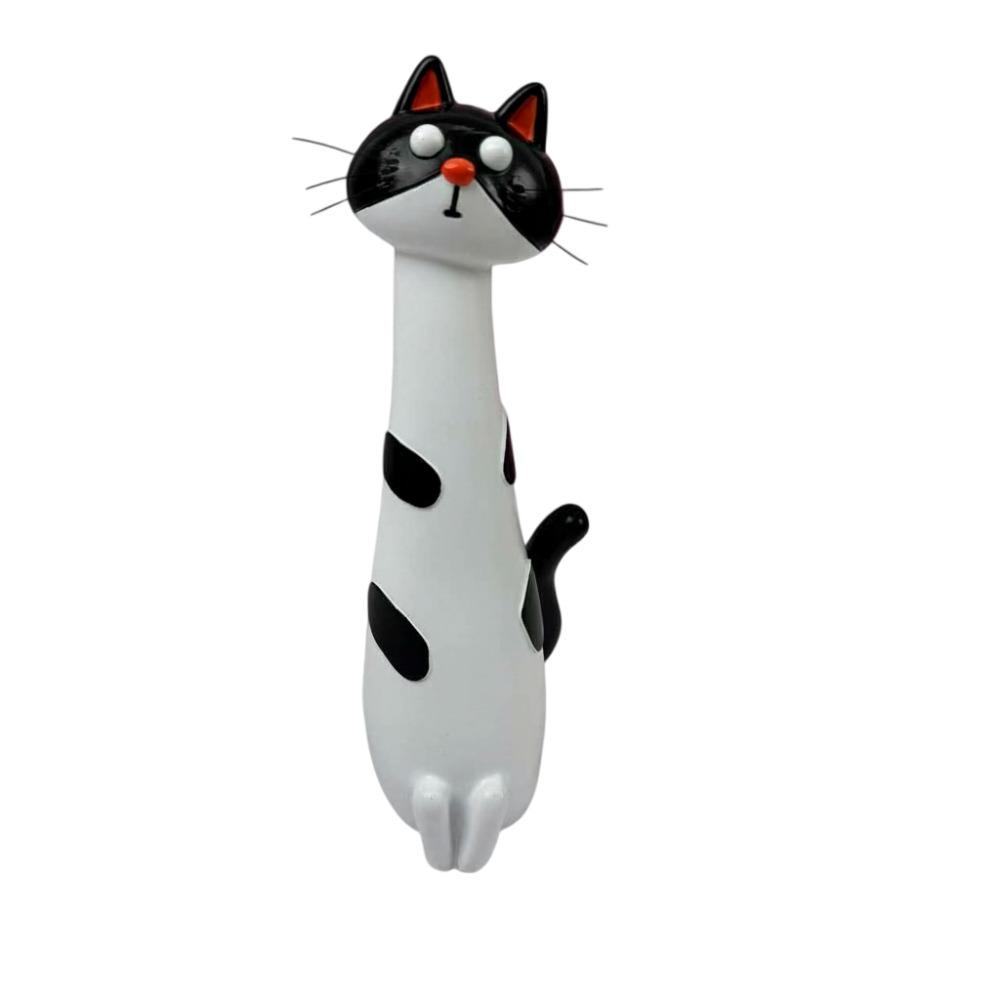 Funny Cat-shaped Vases Ornament Synthetic Resins Desk Decor Handcrafted Quirky Cat Vase Cute Cartoon Style Cat Figurine