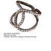 Yousheng Scarf Ring Clip Exquisite Scarf Slides Buckle with Rhinestones Multi-use Round Circle Clip Buckle for Women Scarves Neckties Bag Charms