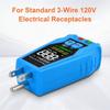 Color Screen Outlet Tester LCD Display Receptacle Tester GFCI Tester  Standard Electrical Outlet