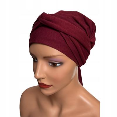 Bordeauxfarbener Damen-Schal Lara 151 Bambus-Turban Auch Nach Chemotherapie