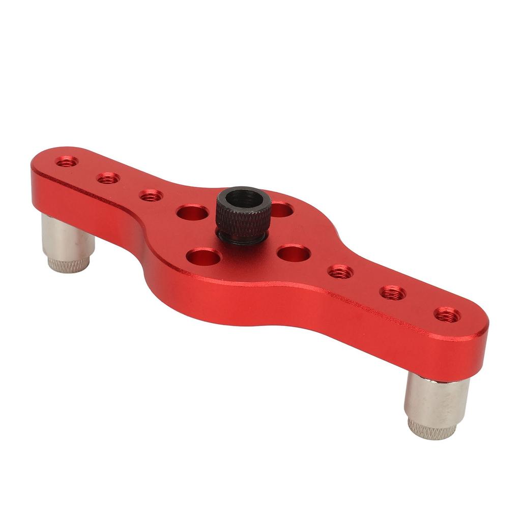 Vertical Pocket Hole Jig Aluminum Alloy Accurate Dowelling Self Centering Drill Guide for Woodworking Red