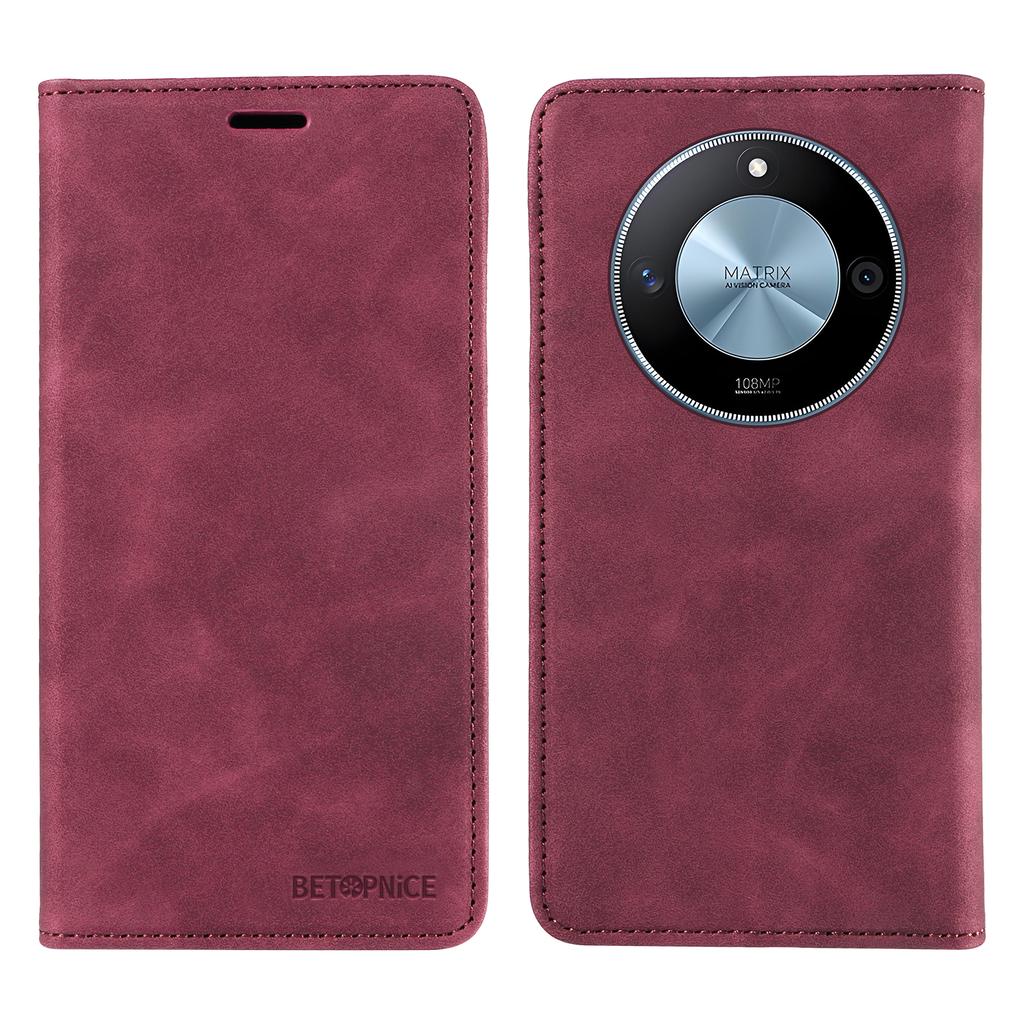 BETOPNICE 003 For Honor X60 5G Wallet Case Leather Phone Cover with Stand
