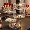 Multi-layer Transparent Rotating Jewelry Storage Box Jewelry Storage Box Hair Rope Hair Ring Hairpin Jewelry Display Stand