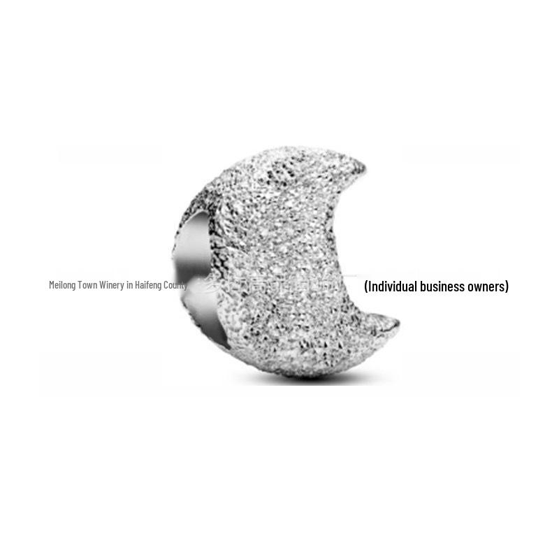 Neue vergoldete S925 Silber Cartoon Anhängerperlen: Stern, Mond, Herz und Schmetterling für DIY-Armbänder