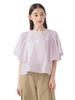 B:MING LIFE STORE by BEAMS Women's Cord Embroidered Blouse In Light Purple, Size Small (Hand Washable)