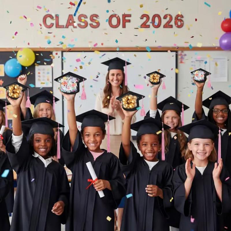 Graduation Cap Candy Cards, 2026 Graduation Candy Dome Greeting Card Gift With Tassel Chocolate Box