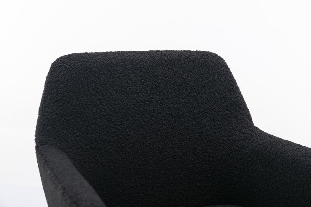 Hengming Faux Fur Home Office Chair,Fluffy Fuzzy Comfortable Makeup Vanity Chair ,Swivel Desk Chair Height Adjustable Dressing Chair for Bedroom