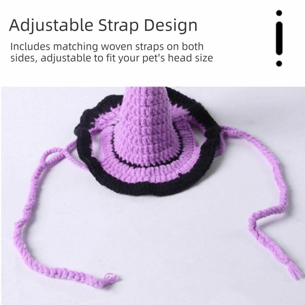 Breathable Pet Halloween Star Hats Soft Cat Witch Hat Halloween Dog Costume Photos Props