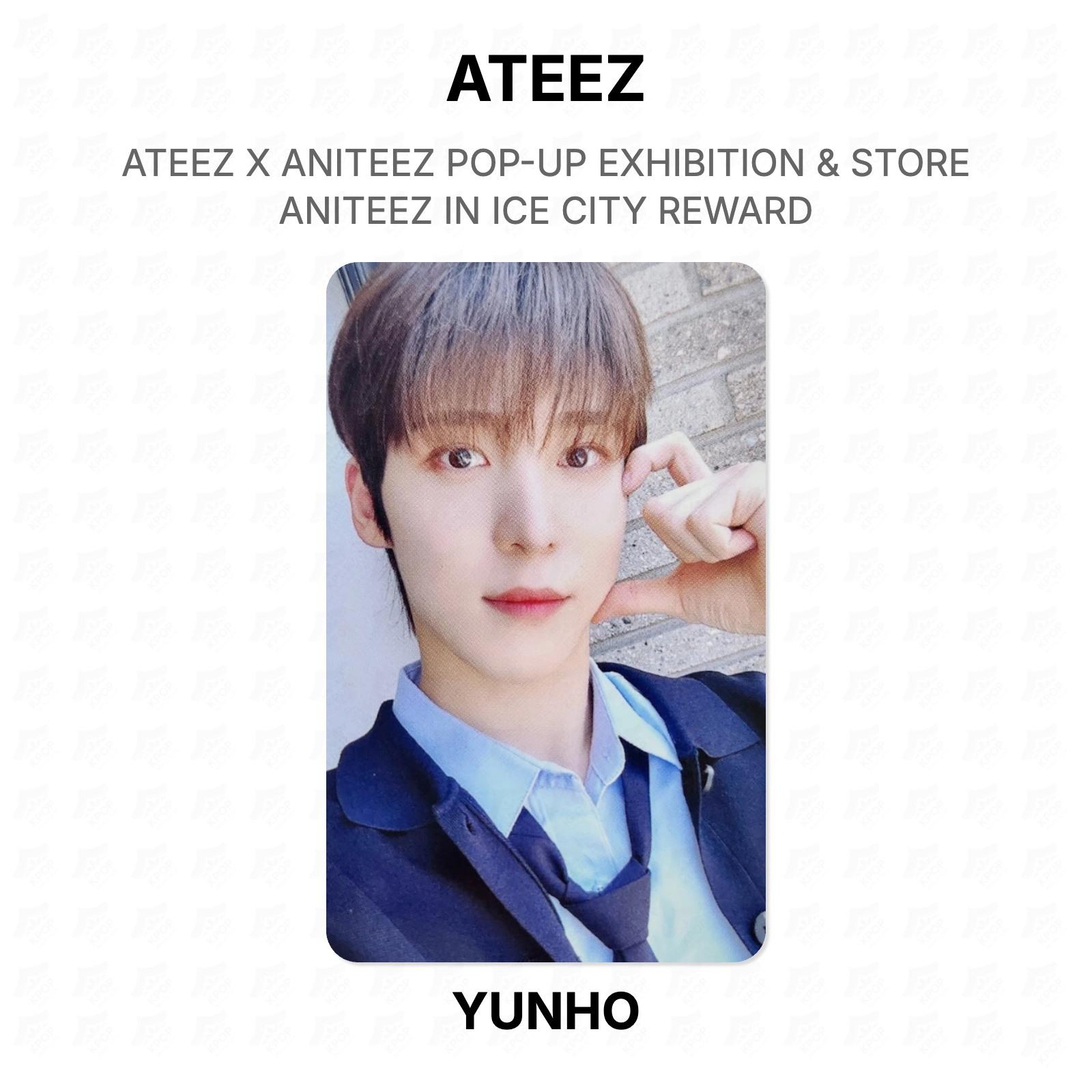 ATEEZ X ANITEEZ POP-UP EXHIBITION & STORE ANITEEZ IN ICE CITY REWARD Official Photocard YUNHO