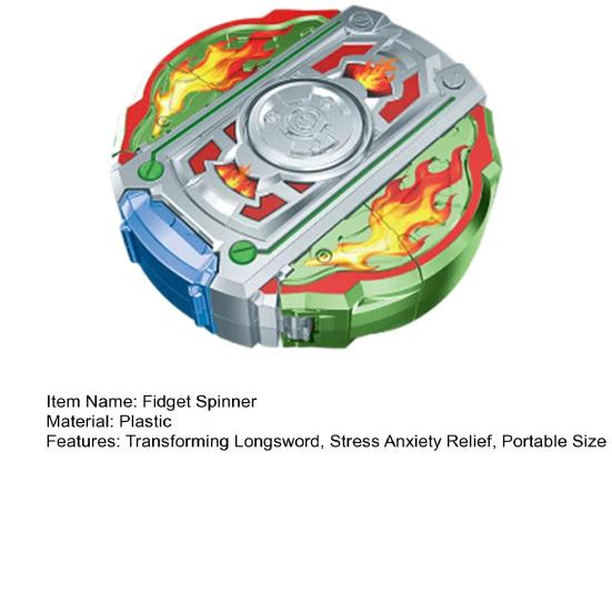 Yousheng Verwandlungs-Langschwert Fidget Spinner Spielzeug Stress Angst Linderung Mechanisches Kreiselspielzeug Kinder Jugendliche Erwachsene Fingerspitzen Gyroskop Fidget Spielzeug