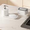 2 in 1 Soap Dispenser and Sponges Holder Practical Dish Soap Dispenser Soaps Pump Dispenser for Kitchen Bathroom