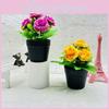 Rose Artificial Plant With Embellished Edging For Home Decor And Retail Display