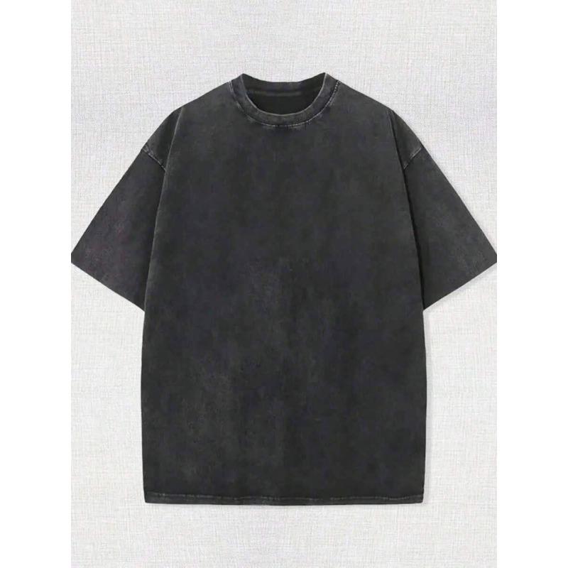 European Sizes Men's T-Shirt with Vintage 'LITTLE BEAR' Teddy Bear Graphic - Soft Casual Crew Neck Short Sleeve Tee, Relaxed Fit for Summer
