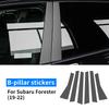 Carbon Fiber Style B Pillar Window Trim Sticker for Subaru Forester XV Outback