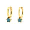 Elegant S925 Silver Turquoise Butterfly Studs & Four-Leaf Clover Earrings for Women