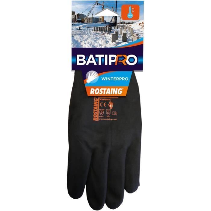 ROSTAING Gants Winterpro - Paire De Gants De Protection - Protège Du Froid - Pour Tous Les Travaux De Bricolage Ou BTP - Couleur