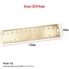 Pinza a Verniero Ottone Wengé Mini Doppia Scala Righello di Precisione Portatile Retro Portachiavi