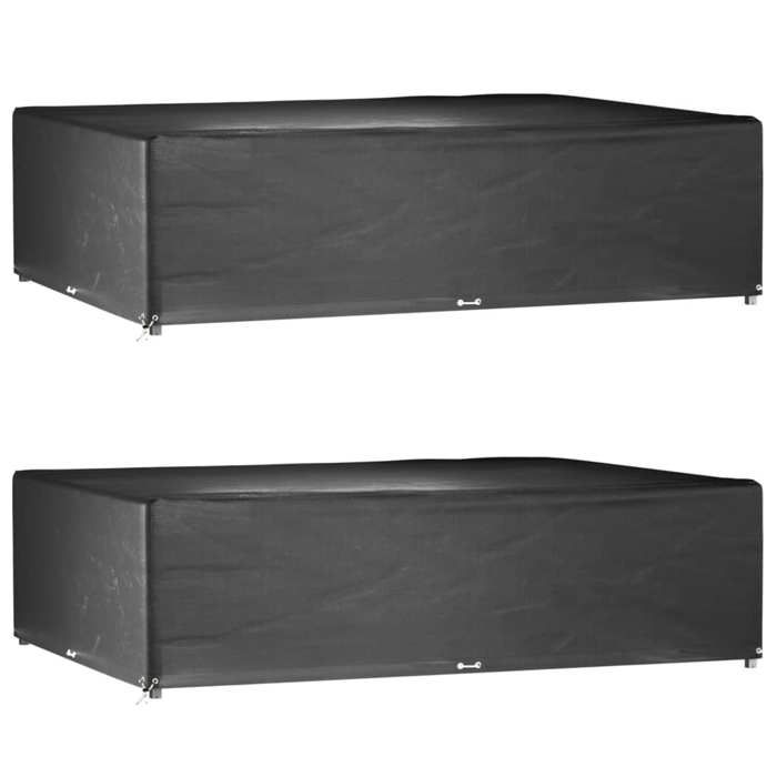 VidaXL Housses de salon de jardin 2 pcs 16 œillets rectangulaire 3155363