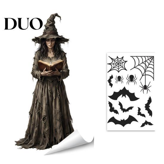 Seasonal Party Supplies Halloween Ghost Glass Sticker, Cartoon Static Window Cling for Accessories Parties, Waterproof Decoration Decal