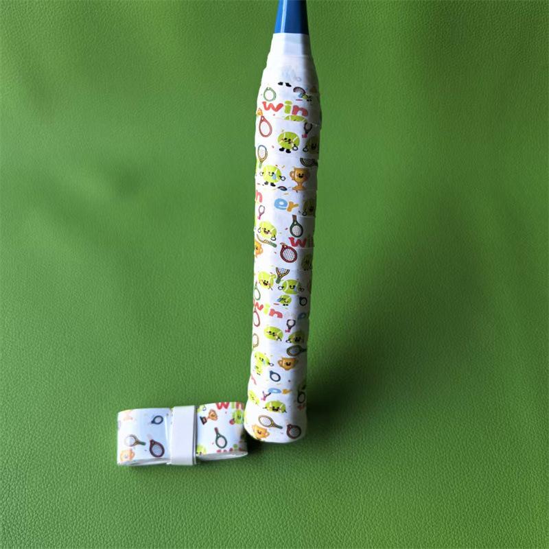 New 1Pcs Sweat-Absorbent Non-Slip PU Handle Grip Tape Cartoon Design Tennis Overgrip For Badminton/Squash Rackets
